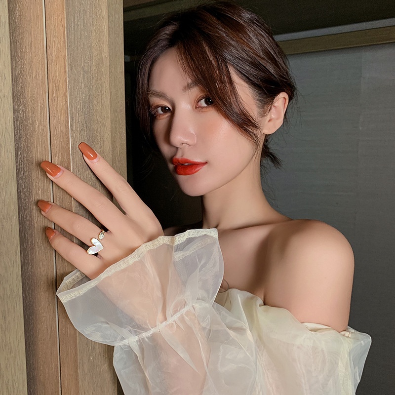 Nhẫn Đeo Ngón Tay Hình Vỏ Sò Thời Trang Sang Trọng Cho Nữ