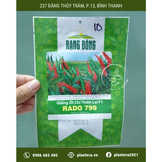 Hạt giống giống ớt chỉ thiên rado 799 0.1g - hạt giống - rau ăn quả