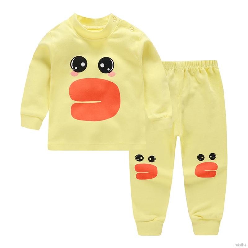 Bộ Đồ Ngủ Pijama 2 Món Cho Bé Từ 0-6 Tuổi