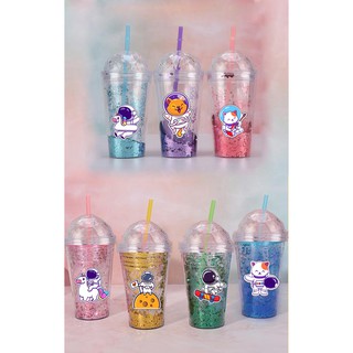 Cốc 2 lớp phi hành gia astronaut CNKI45 ly giữ nhiệt cốc sứ cute dễ thương hoạt hình