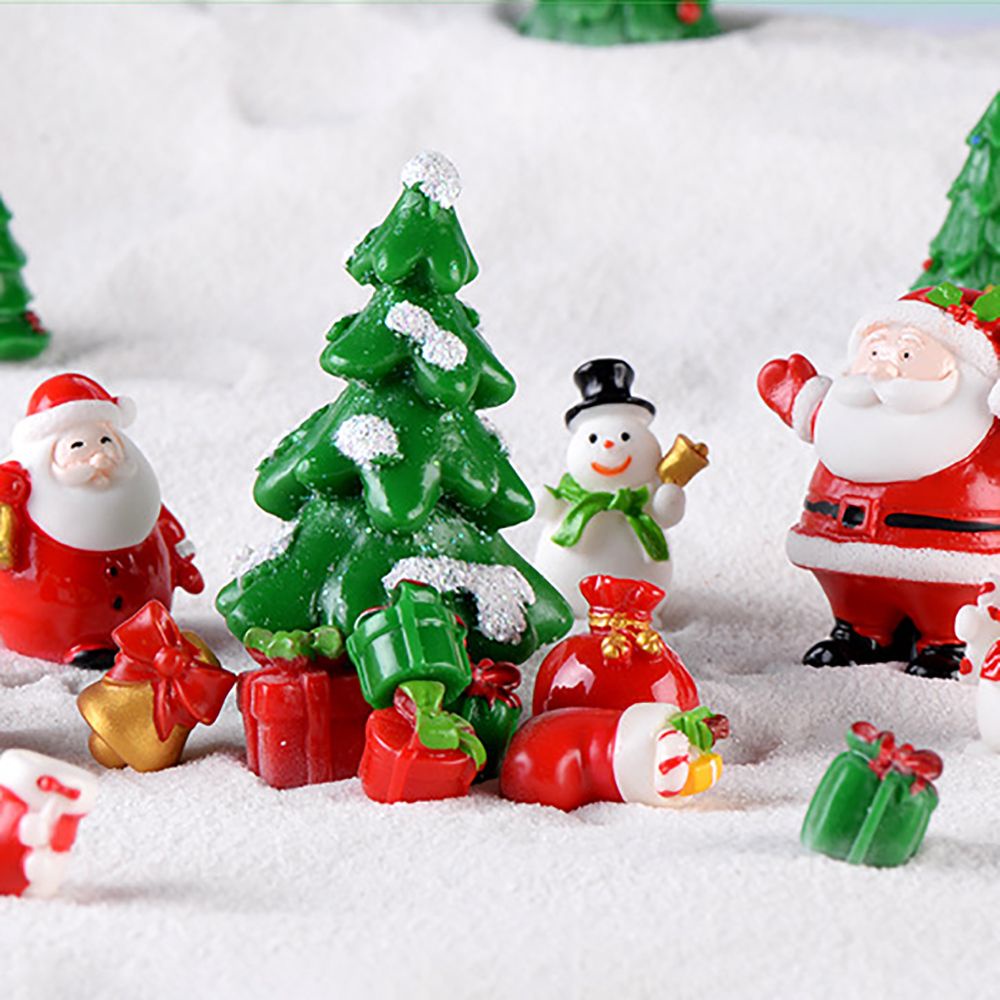 Mô hình ông già noel mini dùng trang trí giáng sinh DIY