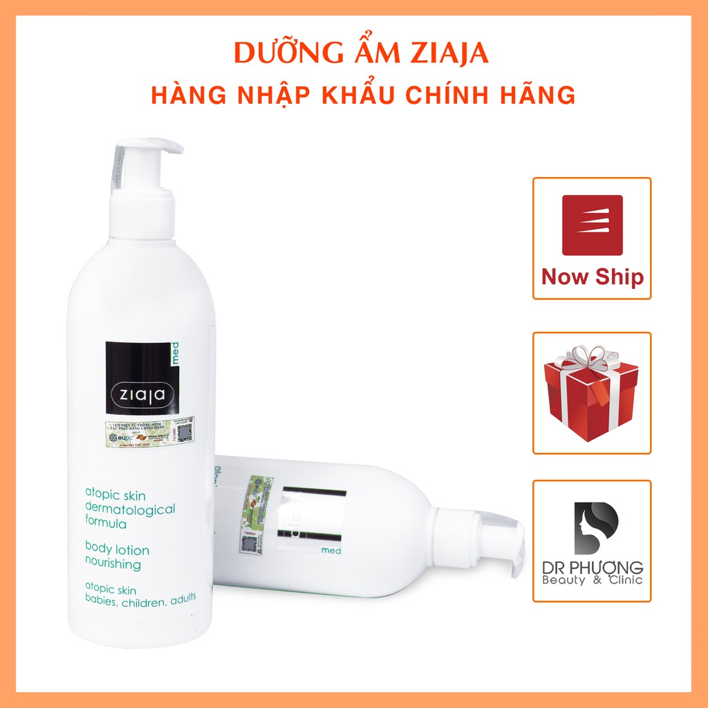 Nhũ Tương Dưỡng Ẩm Dịu Nhẹ Da Toàn Thân ZIAJA MED ATOPY AZS.