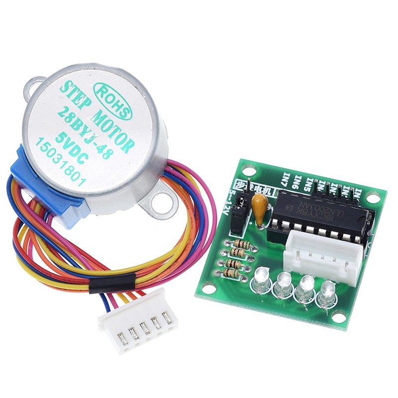 Set 2 Động Cơ Bước 28BYJ-48 5V 4 Pha Và Bảng Mạch ULN2003 Cho Arduino