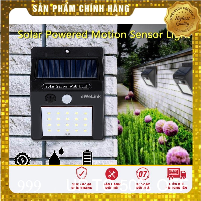 Đèn cảm biến năng lượng mặt trời Ever Brite cảm ứng tiện lợi tiết kiệm năng lượng
