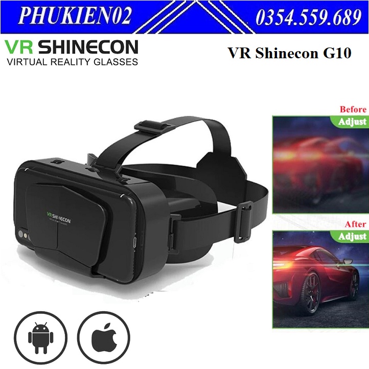 Kính Thực Tế Ảo VR SHINECON G10 mang đến âm thanh rõ ràng và mạnh mẽ dùng thưởng thức phim, trò chơi