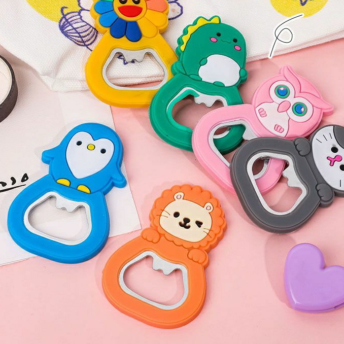 Dụng cụ khui bia, nước mini có nam châm siếu cute - UniLabel