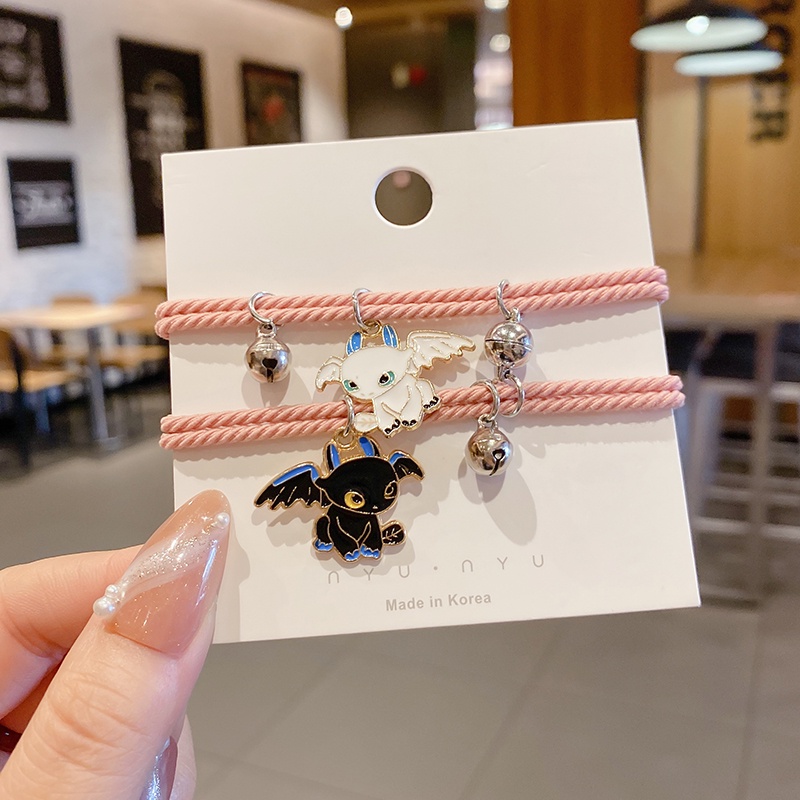 Vòng Tay Nam Châm Họa Tiết Phi Hành Gia Phong Cách Hàn Quốc Hợp Thời Trang Cho Cặp Đôi