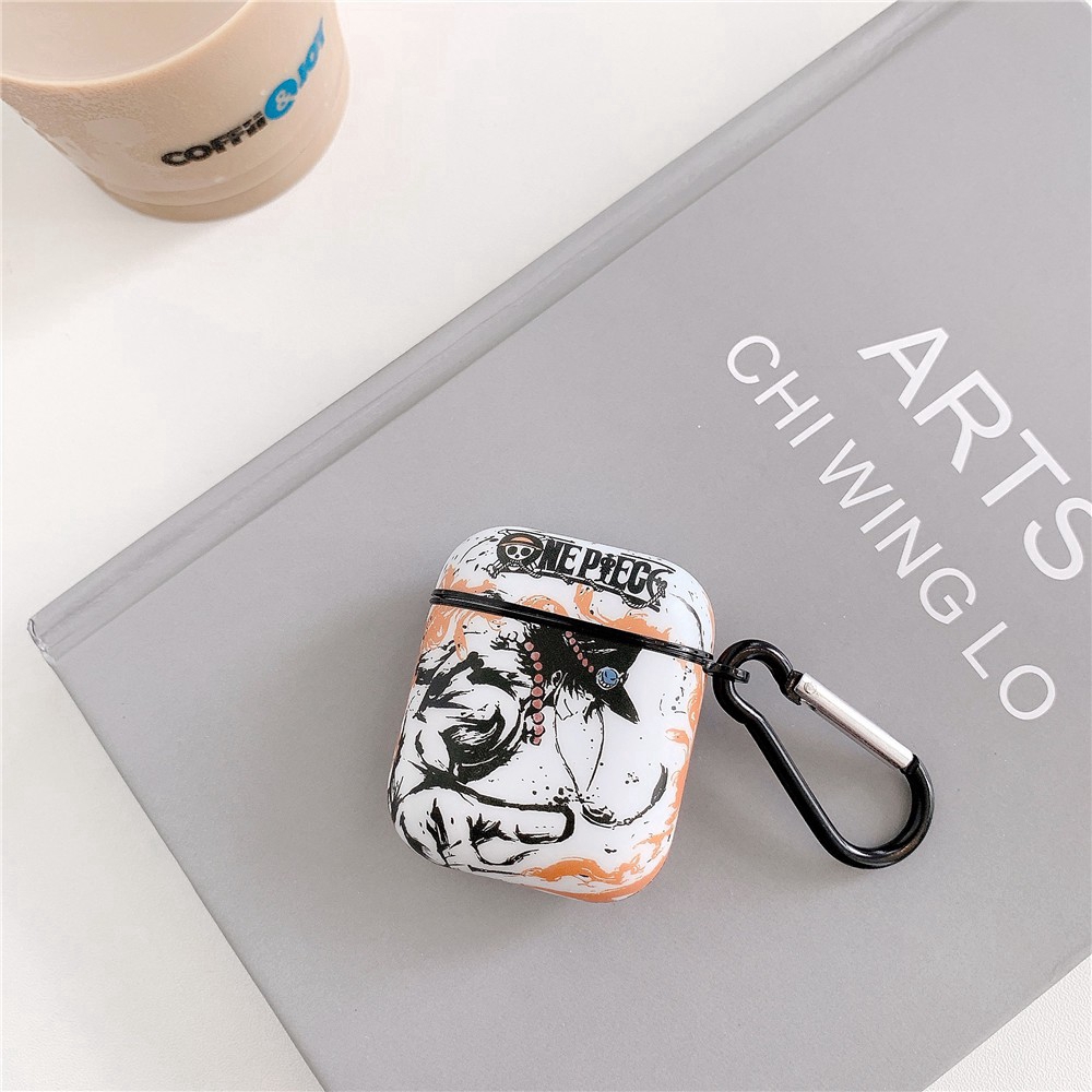 Vỏ Bảo Vệ Hộp Sạc Tai Nghe Airpods Pro Airpods 3 gen3 Airpods 2 Bằng Silicon Hình One Piece Trafalgar Law & Portgas · D · Ace Ốp