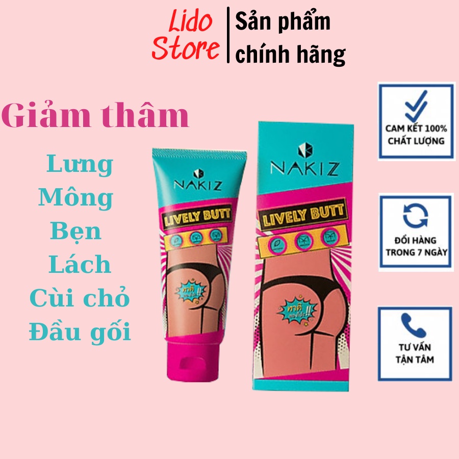 Kem thâm mụn, thâm mông, thâm nách, bẹn, mờ thâm đầu gối, cùi chỏ Nakiz Lively Butt - Hàng nhập khẩu (CHE TÊN SẢN PHẨM) | BigBuy360 - bigbuy360.vn