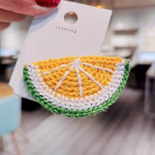 Kẹp Tóc Len Đan Thủ Công Phong Cách Hàn Quốc Cho Nữ