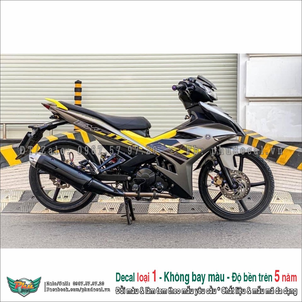 Tem rời Exciter 150 Xám vàng (1)