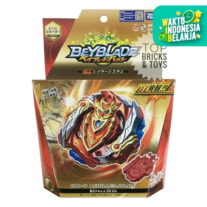 Takara Tomy Bộ Đồ Chơi Con Quay Beyblade Burst B-129 Cho-z Achilles. 00. Dm