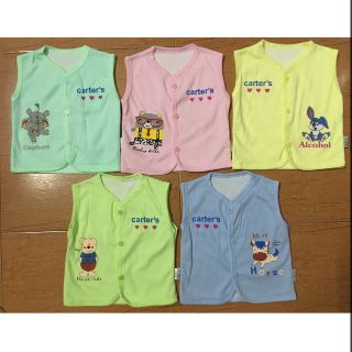 Áo gile nỉ cotton cho bé, áo gile sơ sinh, áo nỉ cho bé
