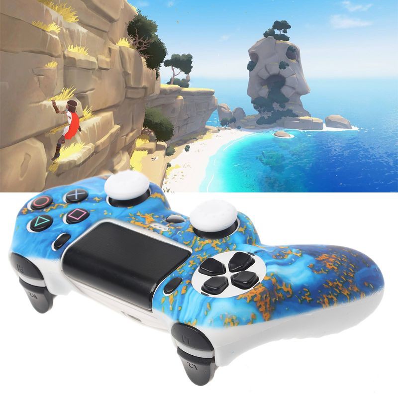 Vỏ Bọc Nút Bấm Điều Khiển Chơi Game Không Dây Bằng Silicon Mềm Chống Trượt Cho Sony Playstation 4 Ps4