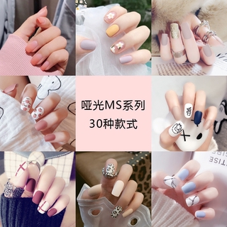 [Hàng mới về] Bộ 24 Móng Tay Giả Chống Thấm Nước Thời Trang Cho Nữ