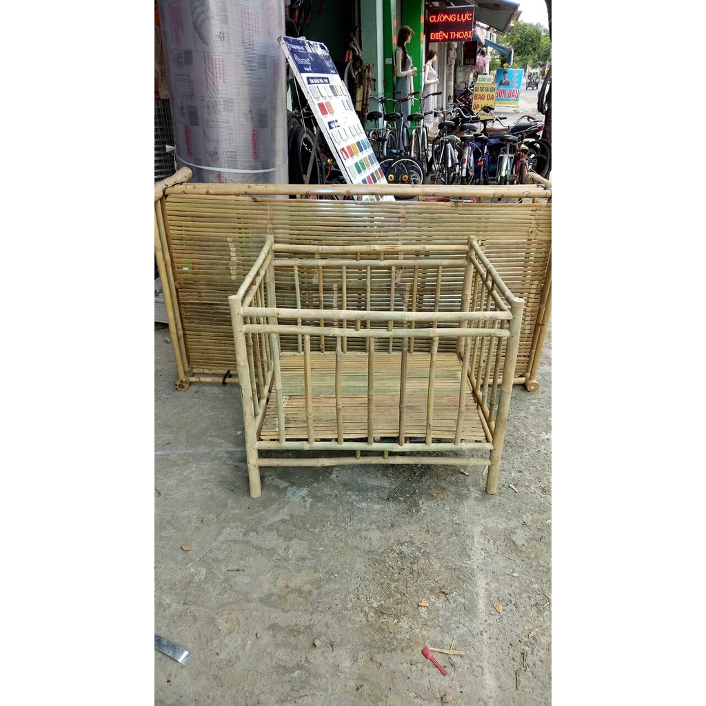 Cũi tre tập đứng tập đi  ,cũi trẻ em , chuồng tre tập đứng,  rộng 70 x cao 80 dài 90,nôi trẻ em