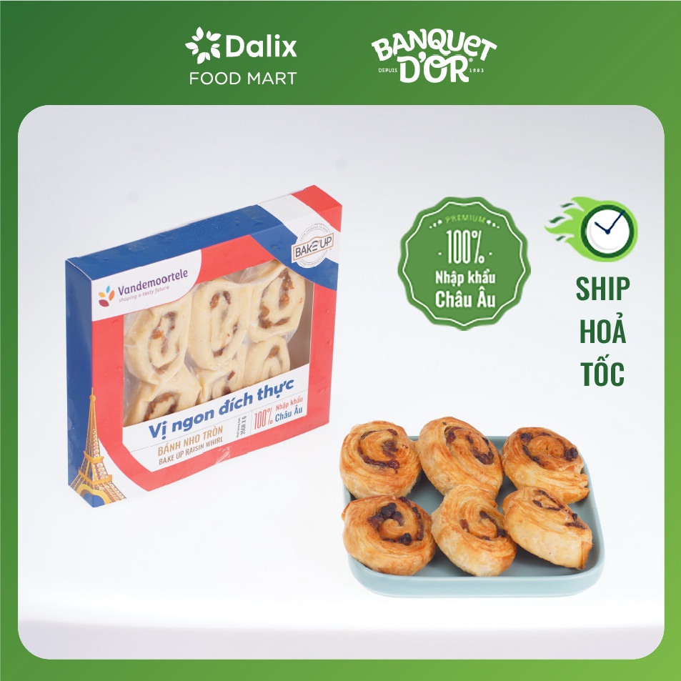 Bánh nho ngàn lớp cấp đông- Nhập khẩu Châu Âu chính hãng 35Gr x 6 chiếc hoặc 30Gr x 7 chiếc (nướng NCKD hoặc lò nướng)