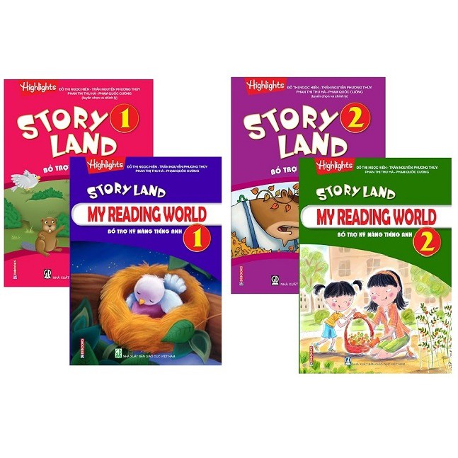 Sách - Combo Truyện đọc Tiếng Anh từ Hoa Kỳ - Story Land 1,2 (4 Cuốn)