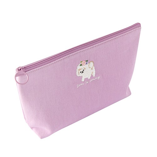 Túi ARTBOX Hàn Quốc Họa Tiết Bichon Màu Hoa Tím Nhạt Xinh Xắn