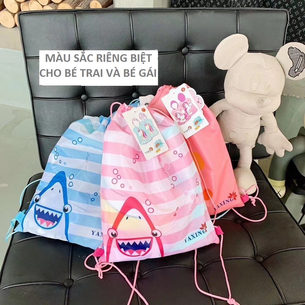 [Tặng Túi Đeo] Khăn choàng tắm biển hoạt hình size lớn cho bé