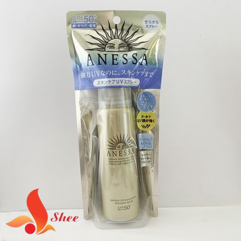 (New) Xịt chống nắng Anessa Anessa perfect UV Spray Sunscreen Aqua Boster Nhật Bản