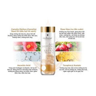 Serum dưỡng da chống lão hóa Sakura Age Defying DNA Repair Serum