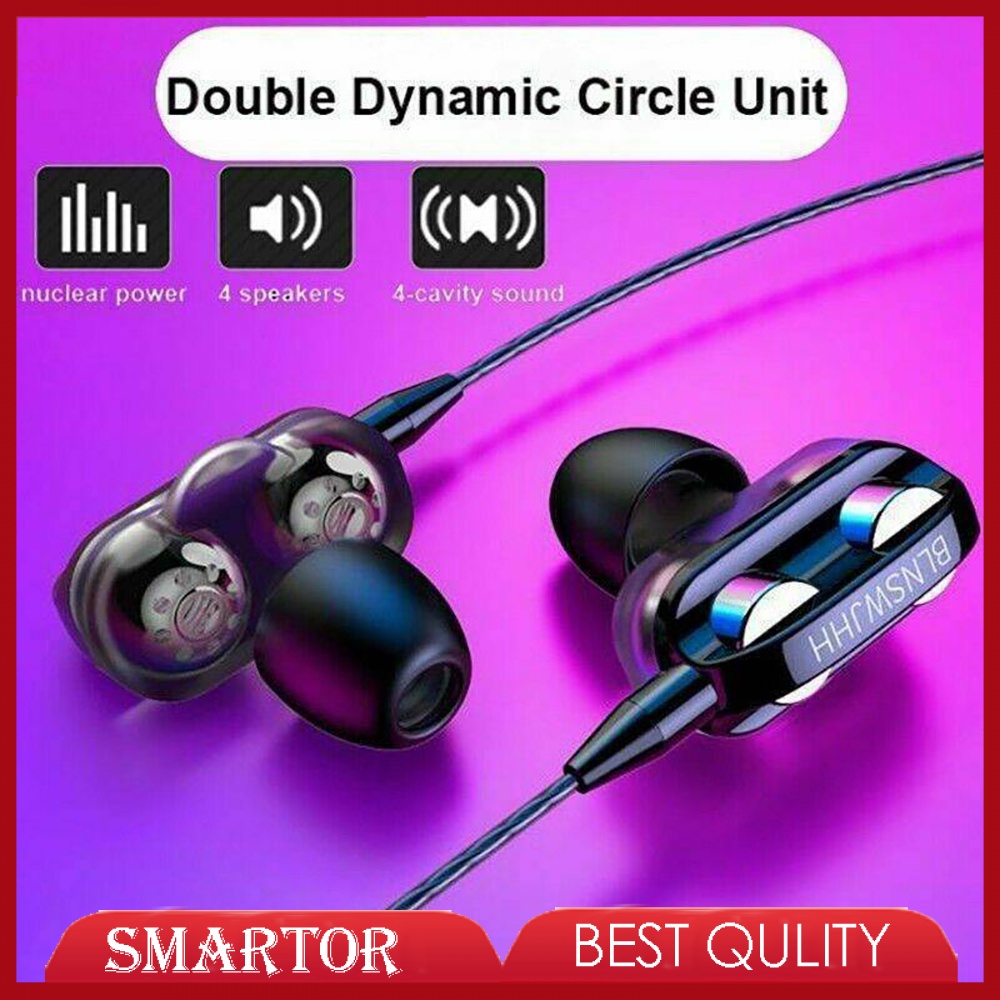 Tai nghe nhét tai VIRWIR có dây giắc cắm 3.5mm âm thanh siêu bass tích hợp micro cho điện thoại máy nghe nhạc MP3 MP4