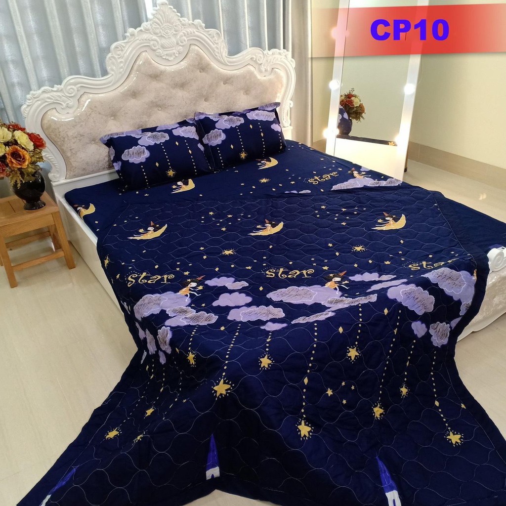 Chăn trần cotton poly CP26 hàng loại 1, thoáng mát, màu sắc trang nhã, phong cách hàn quốc