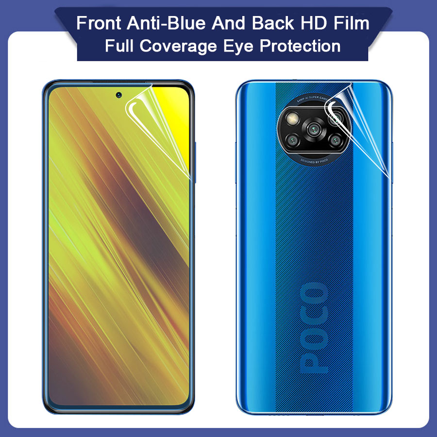 Kính Cường Lực Chống Ánh Sáng Xanh Cho Xiaomi Mi Redmi Note 7 8 9 Pro 9s 9a 9c 8a 10t 9t Poco X3 Youth F1 F2