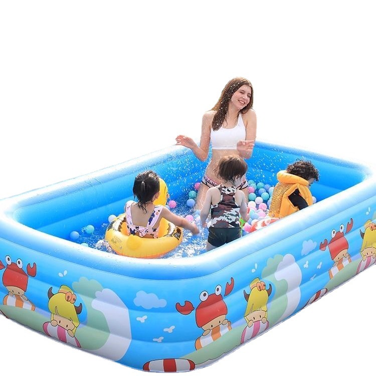 Bể bơi cho bé, hồ bơi 3 tầng dày dặn bền đẹp, ĐÁY 2 LỚP CHỐNG TRƯỢT