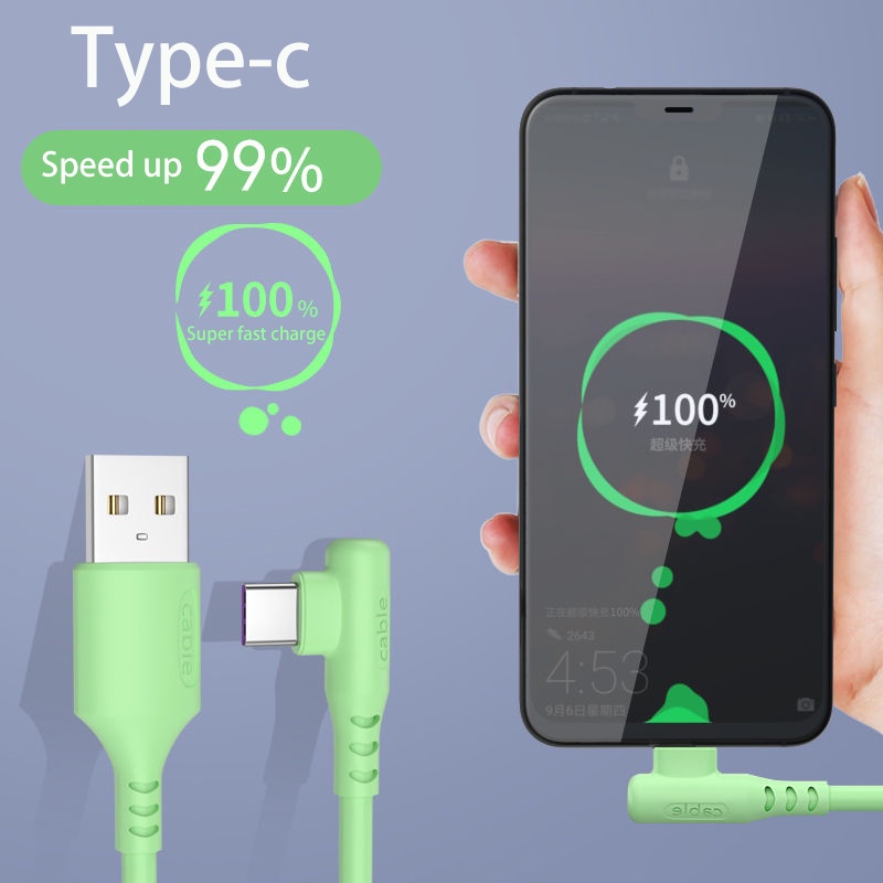 Dây Cáp Sạc Nhanh 5A Android Micro USB &amp; Type C Cho iPhone