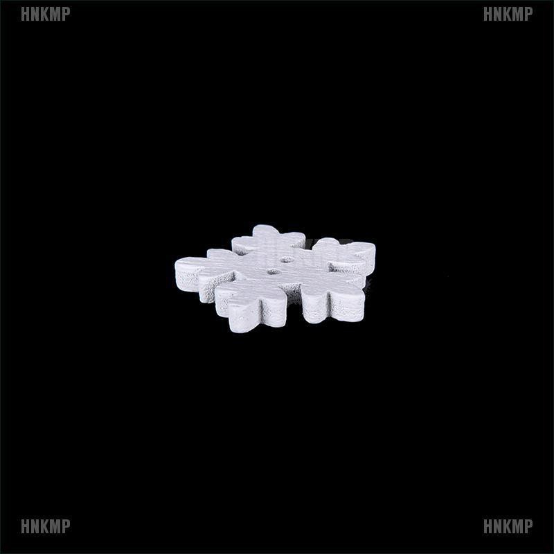 Set 100 Nút Gỗ Hình Hoa Tuyết Trang Trí Sổ Tay