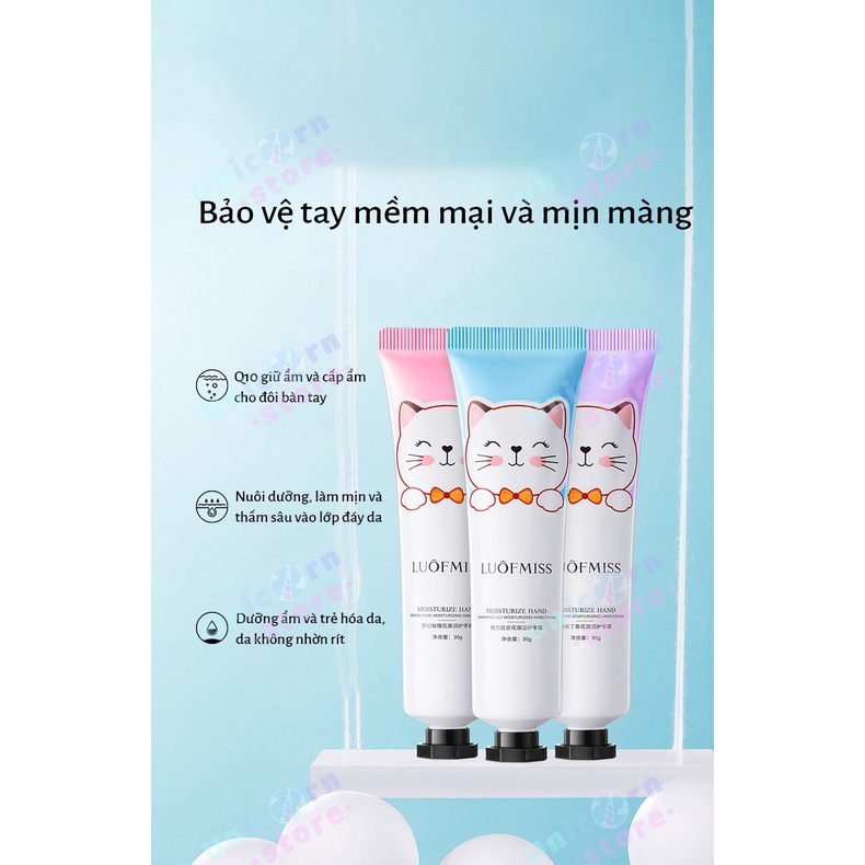 Kem Dưỡng Da Tay Con Mèo Loufmiss Nội Địa Trung 30G