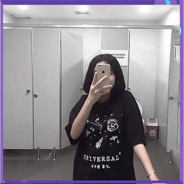 [ Hot Hot ] ÁO tay lỡ dáng rộng UNIVERSAL - Click.clubb áo tay lỡ vũ trụ ( Áo thun )