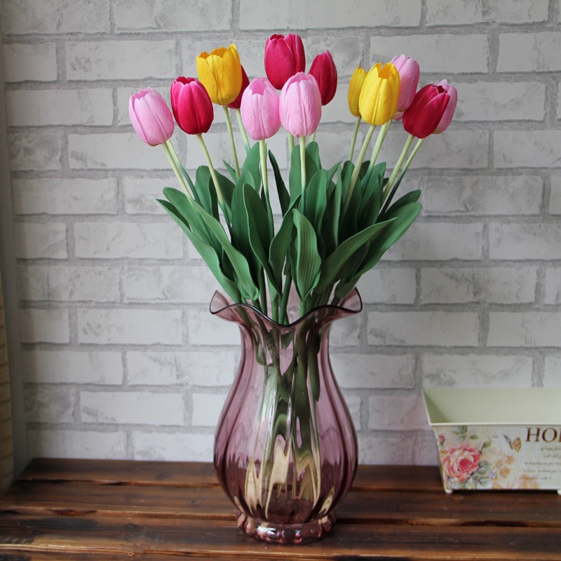 5pcs/10pcs 62cm hoa giả décor tulip chùm hoa giả trang trí nhà hoa giả để bàn hoa trang trí cao cấp