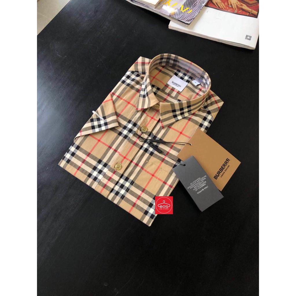 Áo sơ mi ngắn tay BBR unisex Bản cao cấp nhất