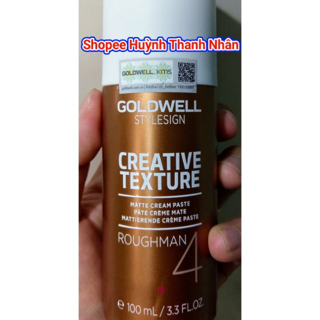 Kem tạo kiểu tóc GOLDWELL CREATIVE TEXTURE ROUGHMAN 100ml