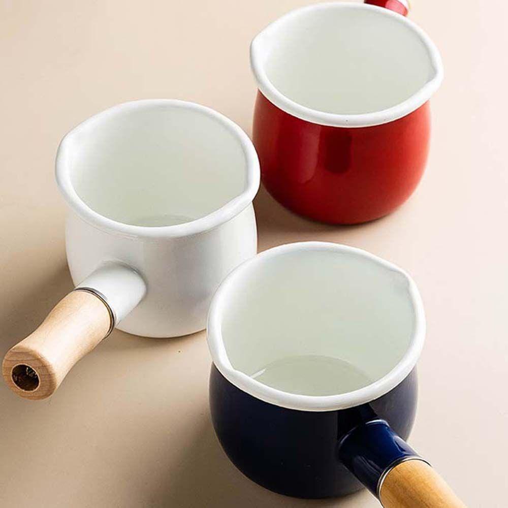 Nồi Nấu Sữa Tráng Men Cỡ Nhỏ Tiện Dụng Cho Nhà Bếp