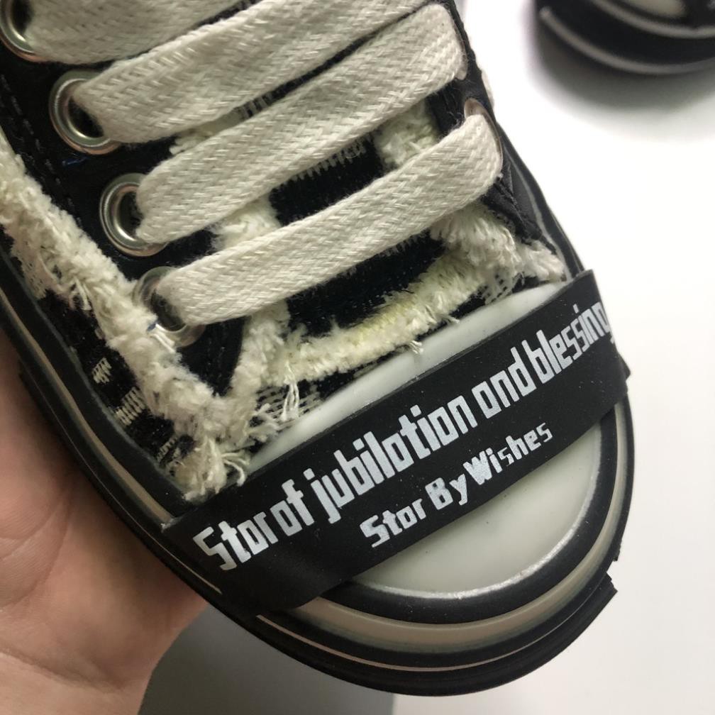 Giày Xvessel Dior Phong Cách Ăn Mày, Giày Thể Thao CV Rách Đế Gỗ Cá Tính, Tăng Chiều Cao 5 cm Bảo Hành Keo 12 Tháng | BigBuy360 - bigbuy360.vn