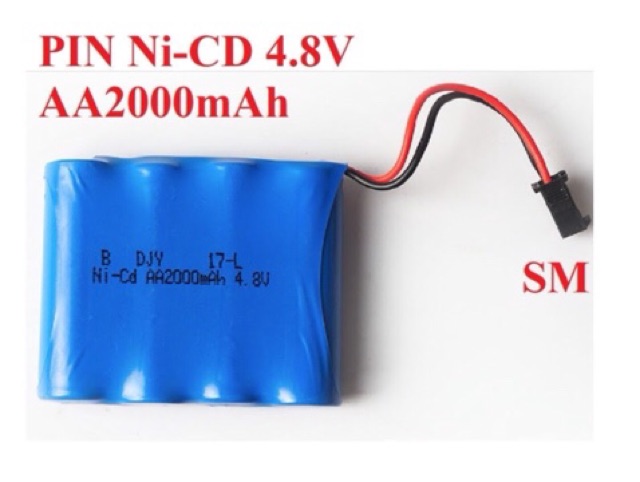Pin xe điều khiển ni-cd 4.8 2000mah