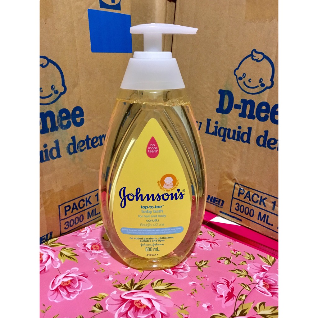 Sữa tắm gội cho bé Johnson's Top-to-toe 200ml,500ml (Hàng Thái Lan chính hãng)