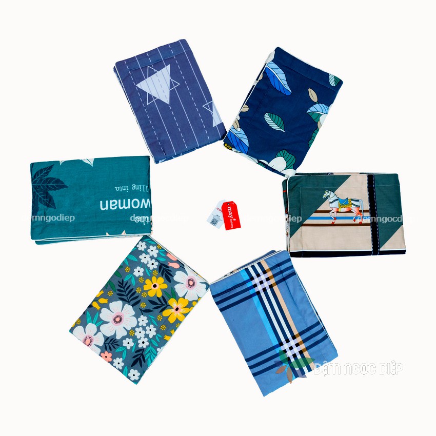 Vỏ gối nằm 50x70 cm có lót trần bông và khóa kéo, áo gối nằm cotton dày mềm | BigBuy360 - bigbuy360.vn