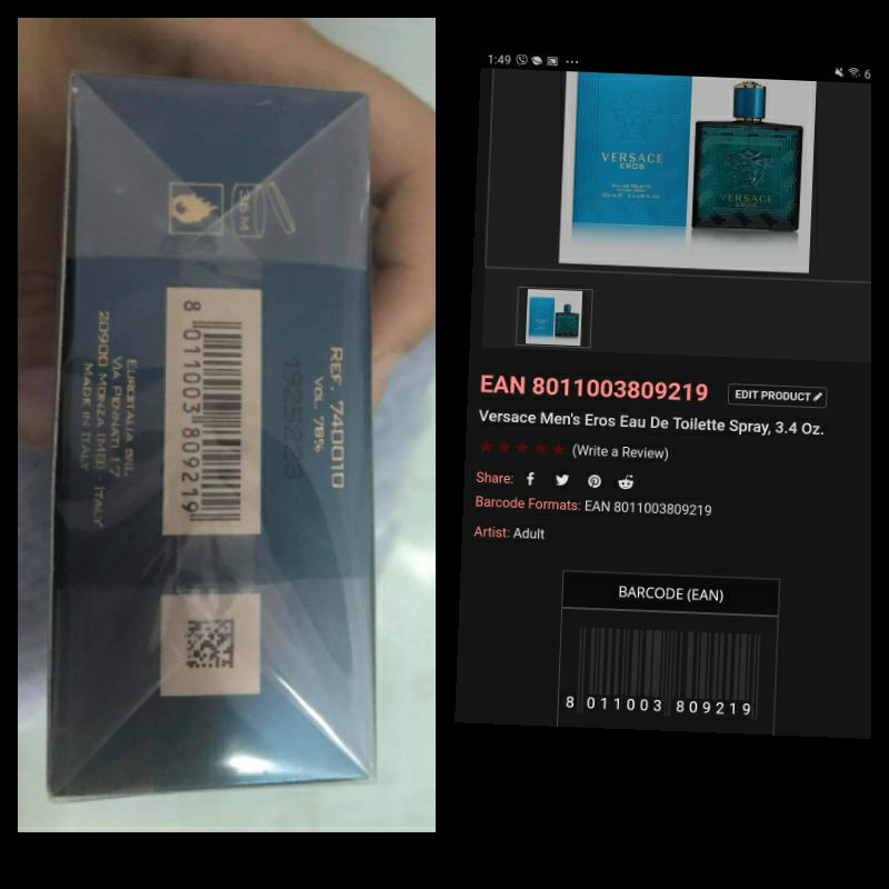 🍁 REAL BILL CANADA 🇨🇦 Nước Hoa Nam Versace Eros Man EDT 100ml | BigBuy360 - bigbuy360.vn