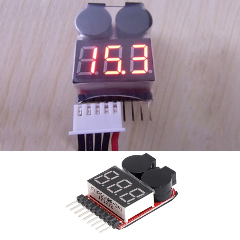Mô Đun Kiểm Tra Còi Báo Động 1S-8S 2 Trong 1 Li-ion RC