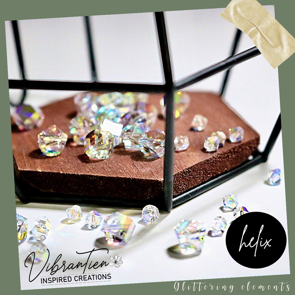 Pha lê Swarovski hạt lựu 8mm/6mm Combo 10/20/30 viên