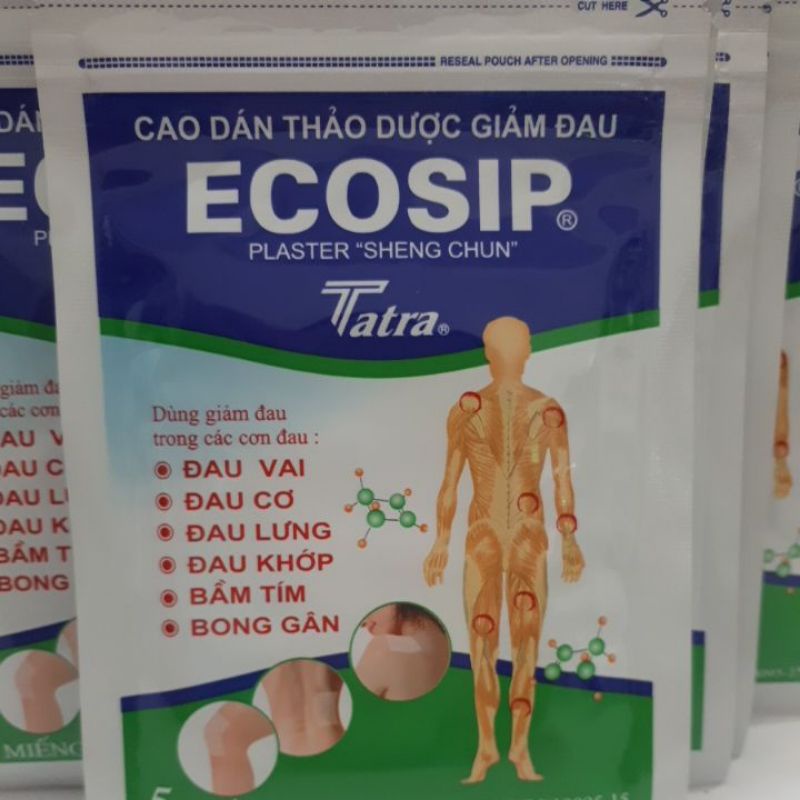 Cao dán  thảo dược Ecosip cool ( mát lạnh)