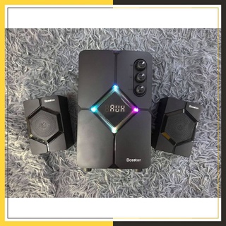Loa máy vi tính laptop bluetooth để bàn chính hãng bosston t1800 có đèn led loa gaming