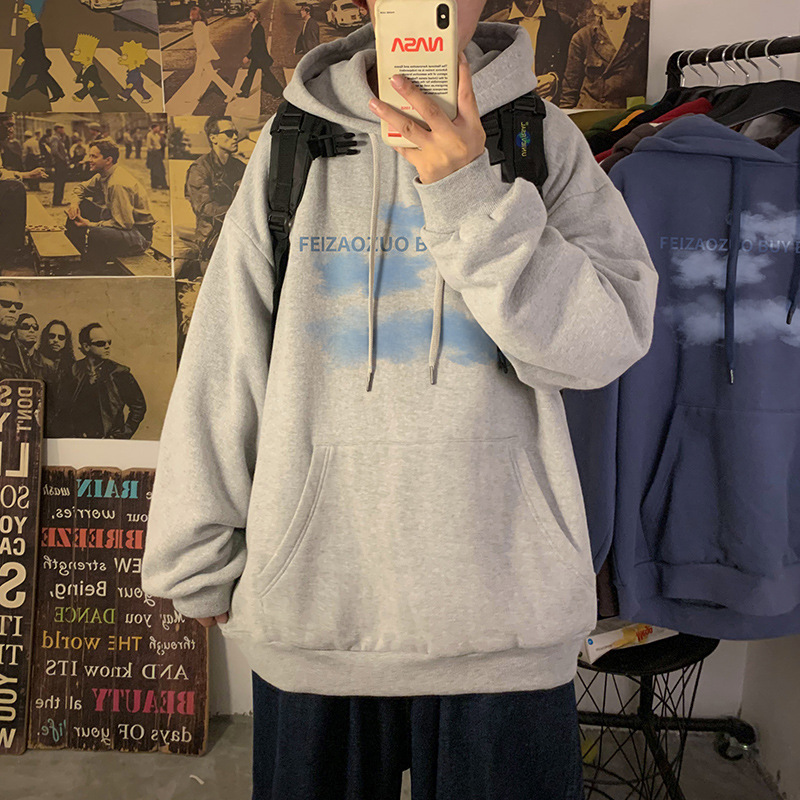 Áo hoodie cổ tròn phong cách Hàn Quốc thông thường thời trang cho nam | BigBuy360 - bigbuy360.vn