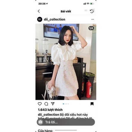 váy dạ tweed