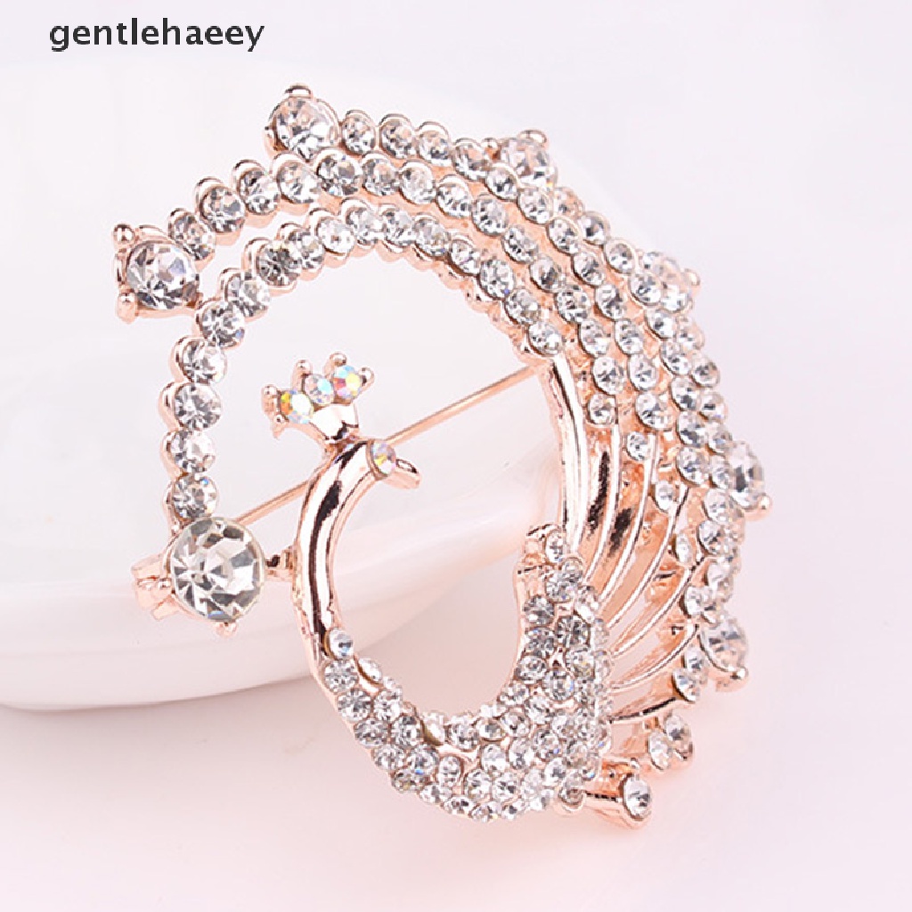 Trâm Cài Áo Hình Chim Công Bằng Pha Lê Thời Trang Cho Nữ